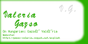 valeria gazso business card